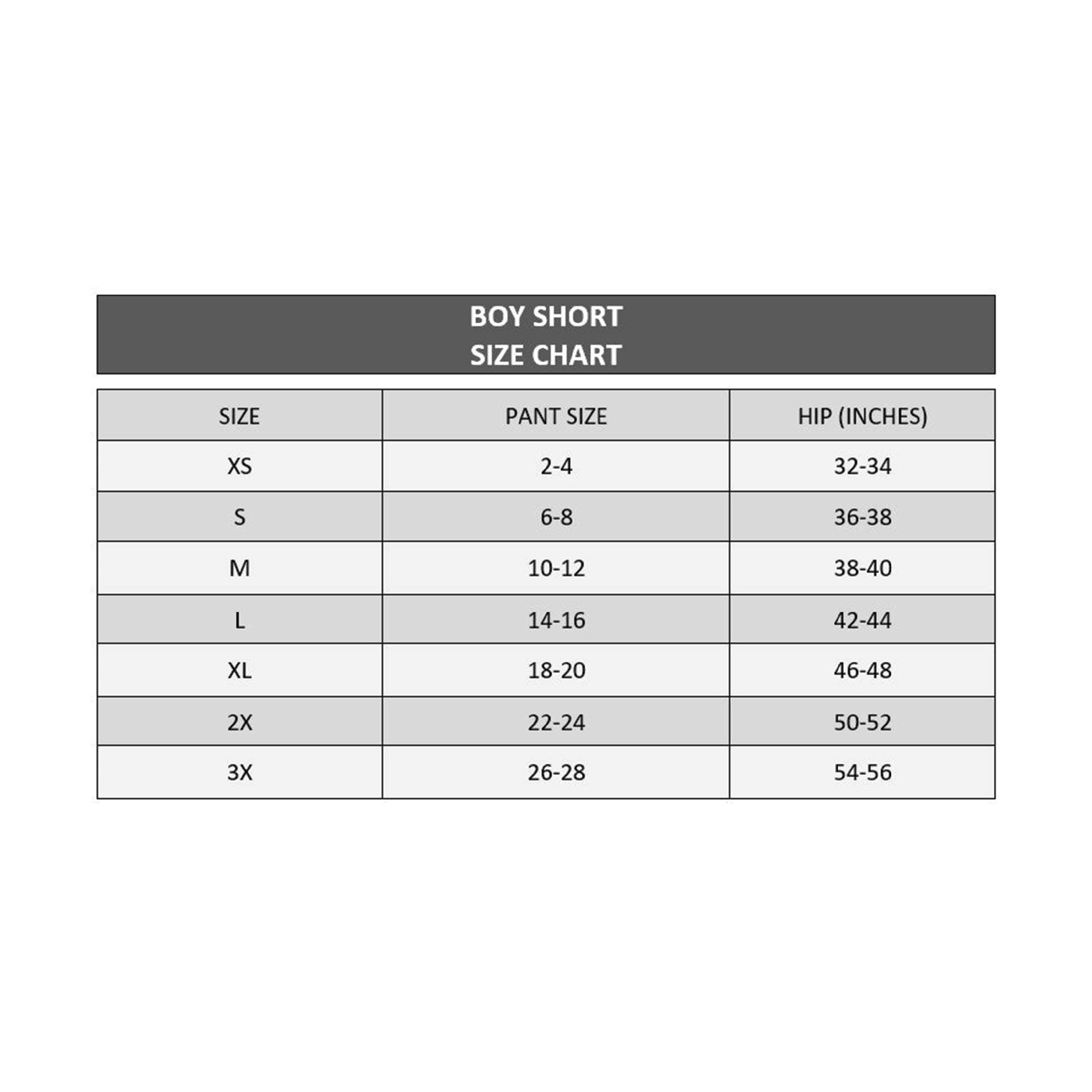 Sizing Chart