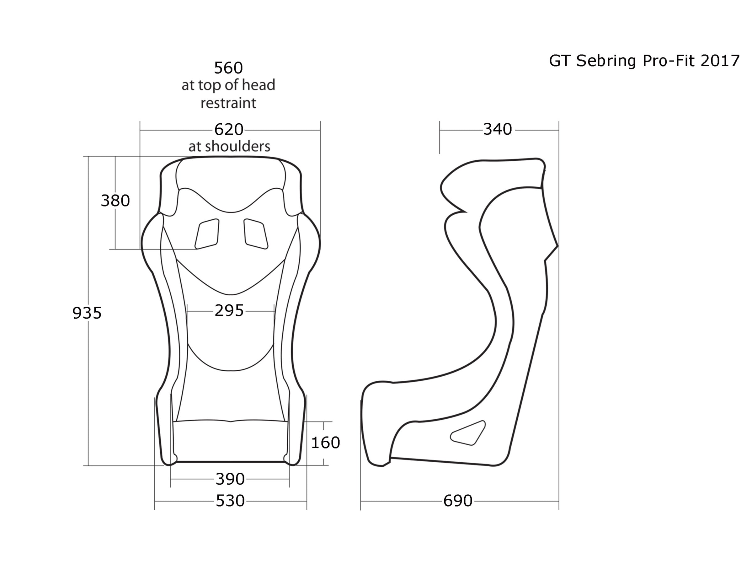 Sebring GT Sizing Chart