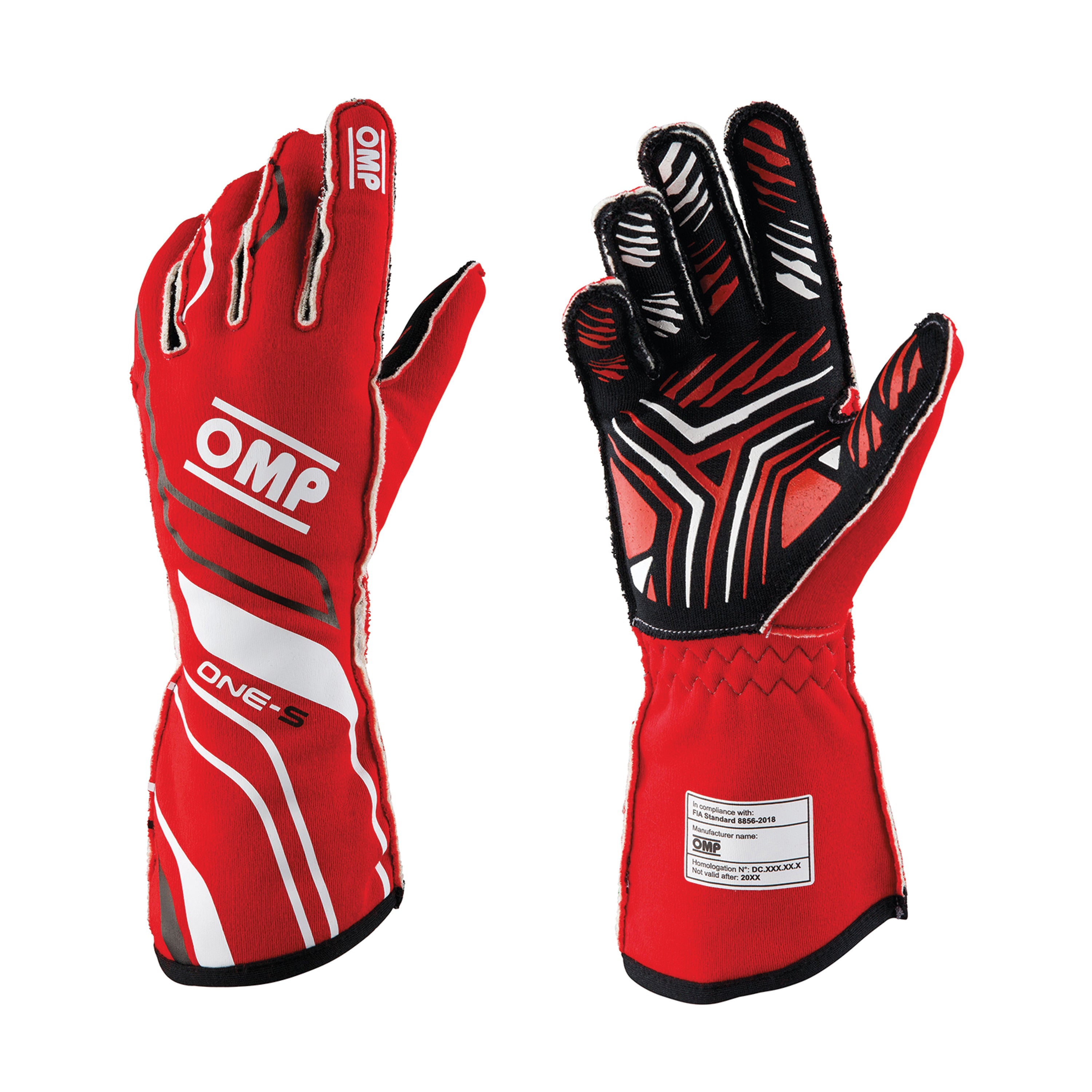 OMP One-S Glove my2020 External seams FIA 8856-2018