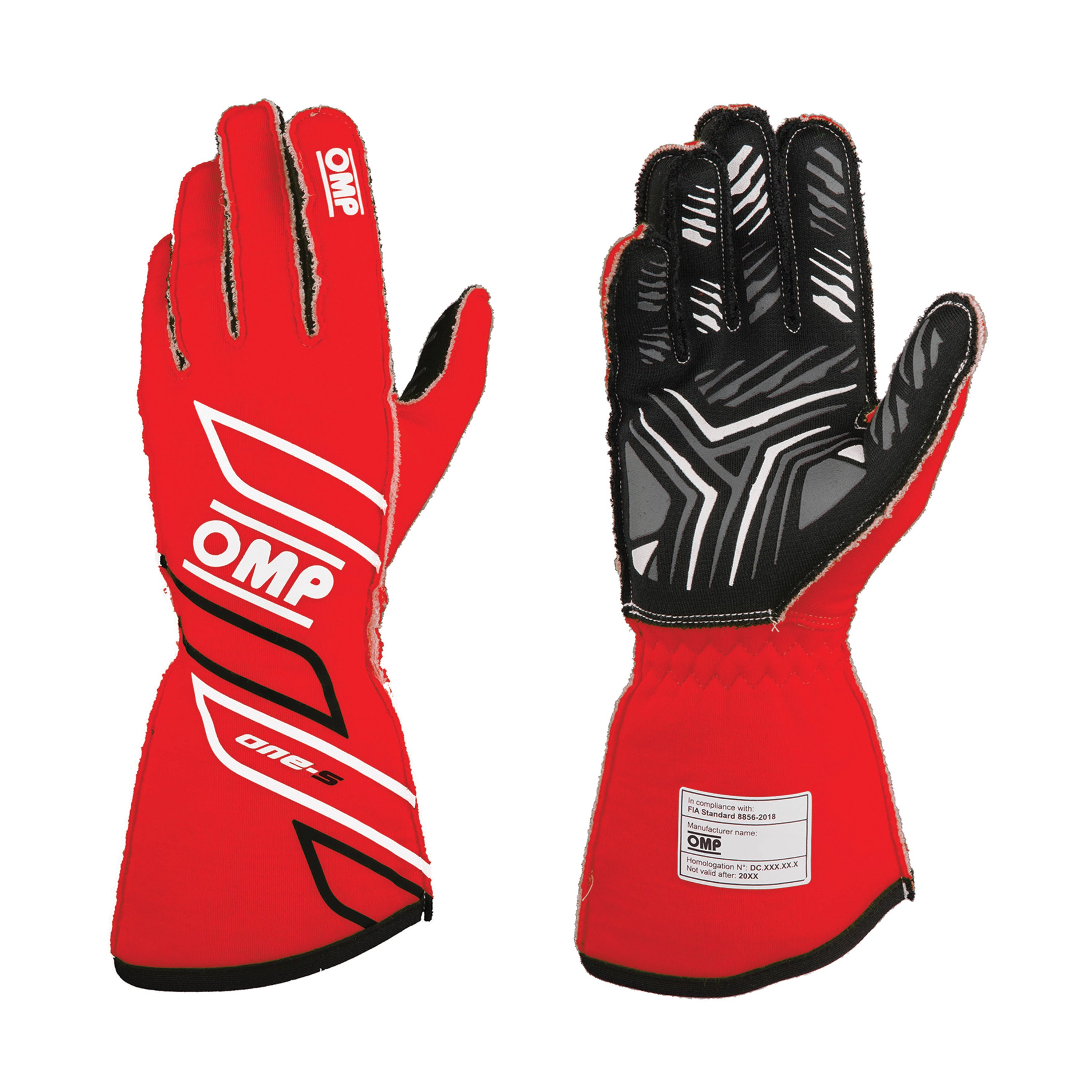 OMP One-S Glove my2025 External seams FIA 8856-2018