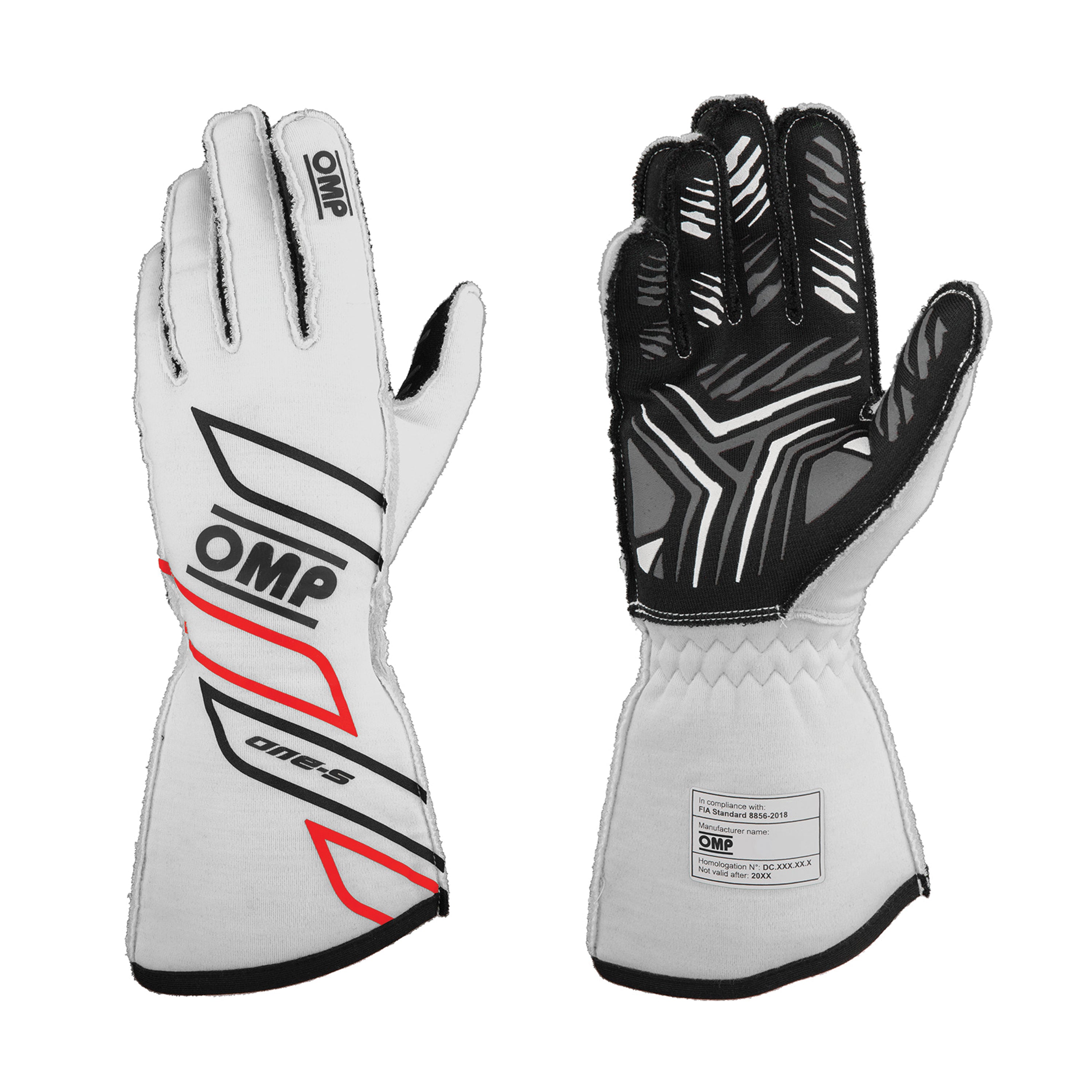 OMP One-S Glove my2025 External seams FIA 8856-2018